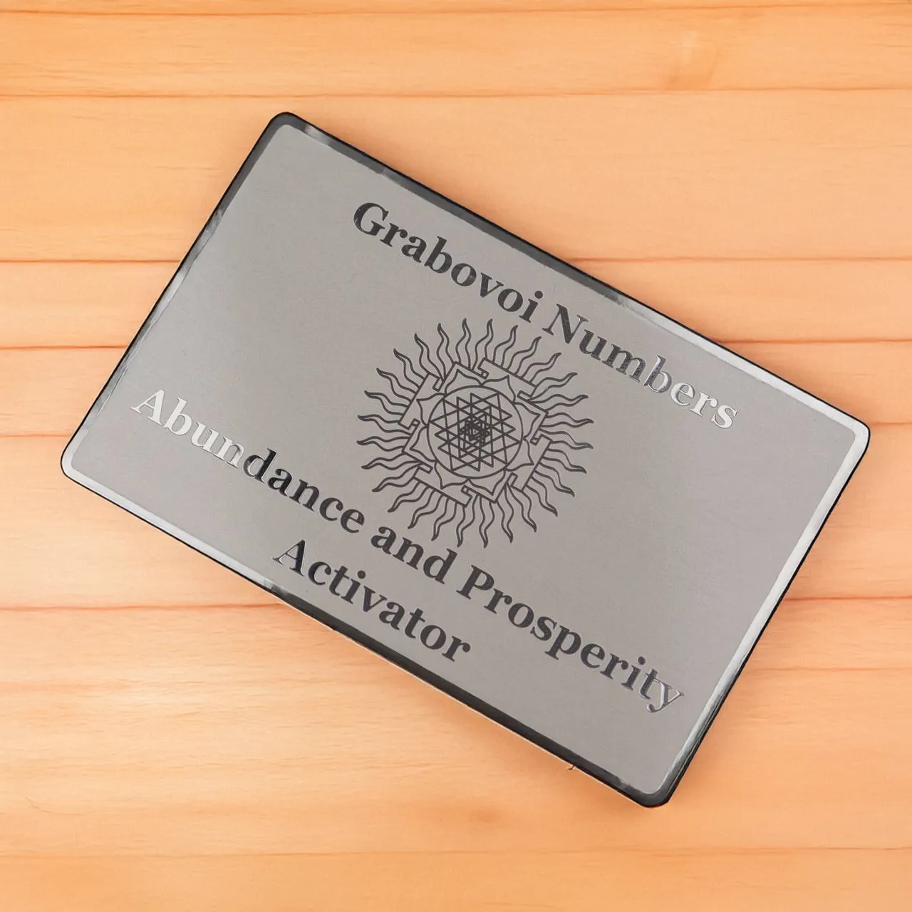 Abundance Activator Card with Grabovoi Numbers and Sacred Geometry