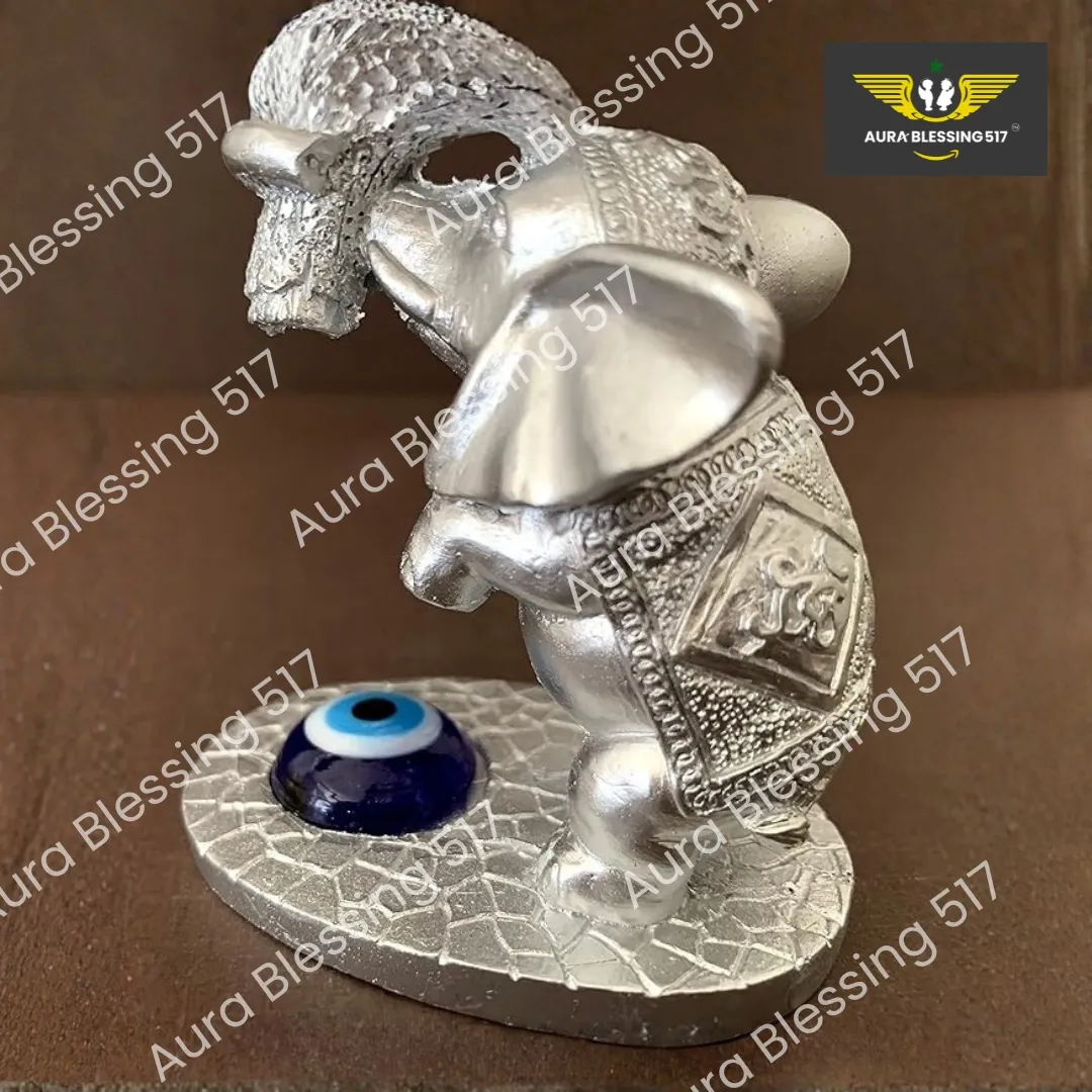 Betterdecor Mini Turkish Nazar Blue Evil Eye Lucky Tree with Elephant Design — view 4 of 4