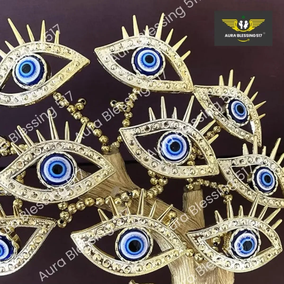 Betterdecor Turkish Blue Evil Eye Money Tree with Elephant — view 3 of 3