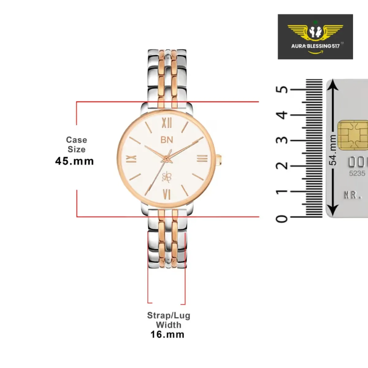 The White Dial – Dual Tone Strap Watch for Women — view 3 of 4