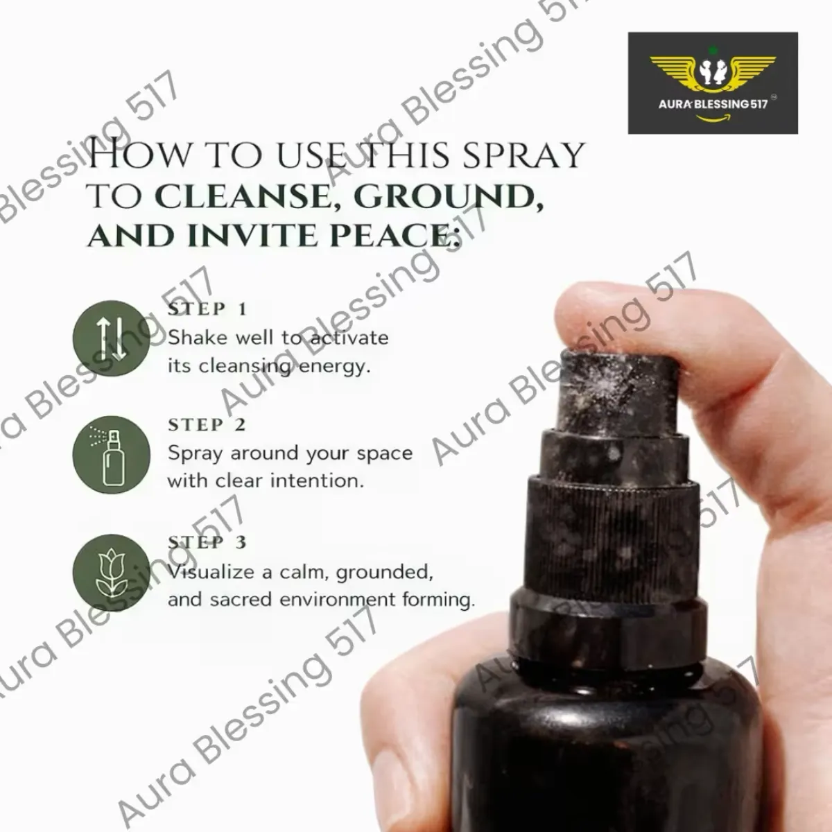 Circe Uncrossing Smudge Spray – Natural Smoke-Free Energy Cleansing Spray — view 3 of 3
