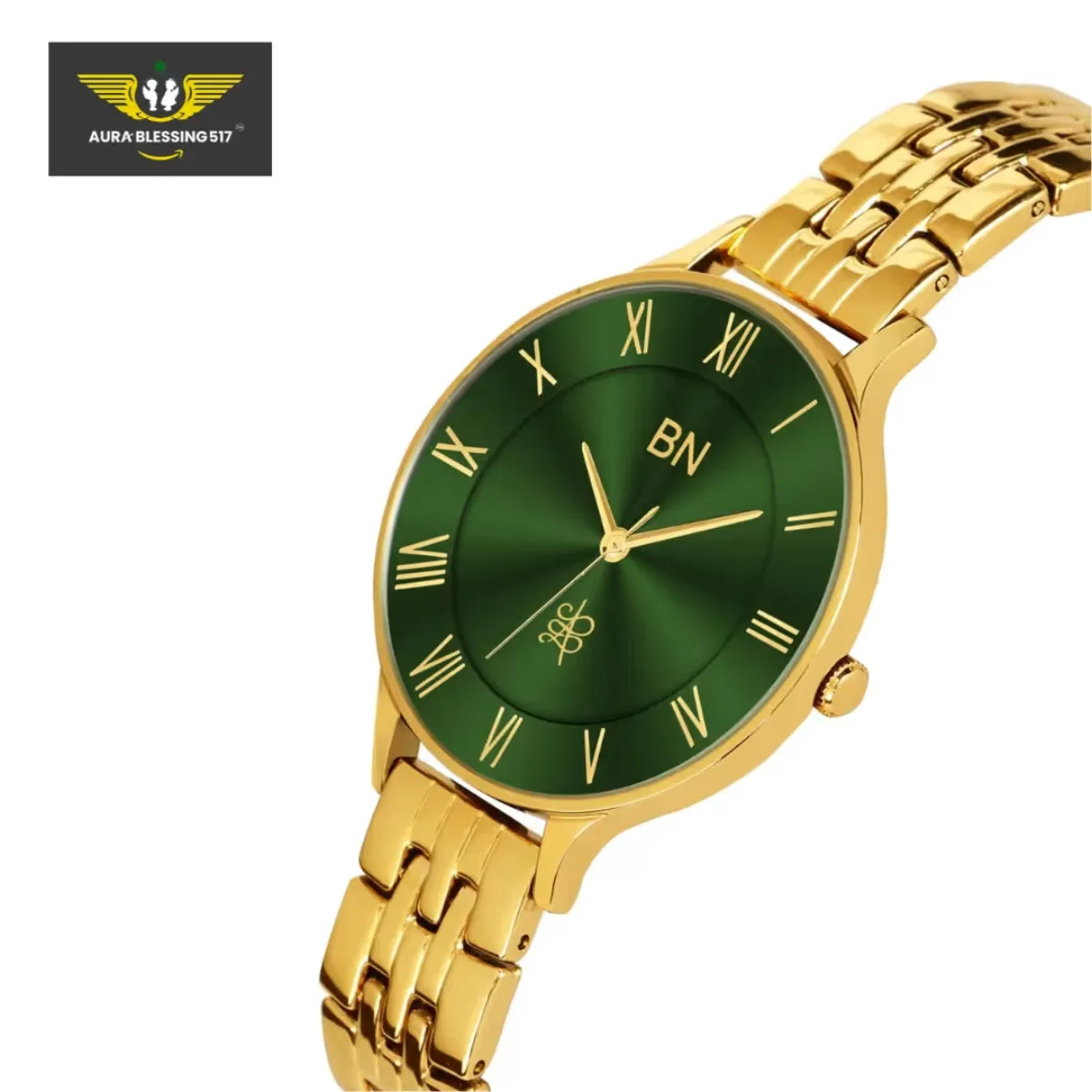 The Green Dial – Golden Strap Watch (Female) — view 2 of 5