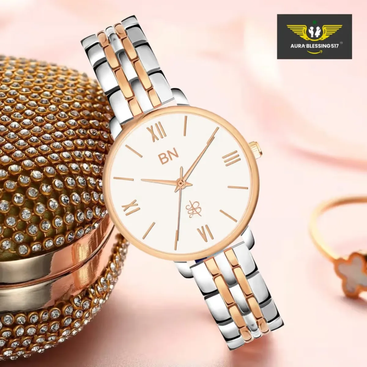 The White Dial – Dual Tone Strap Watch for Women — view 2 of 4