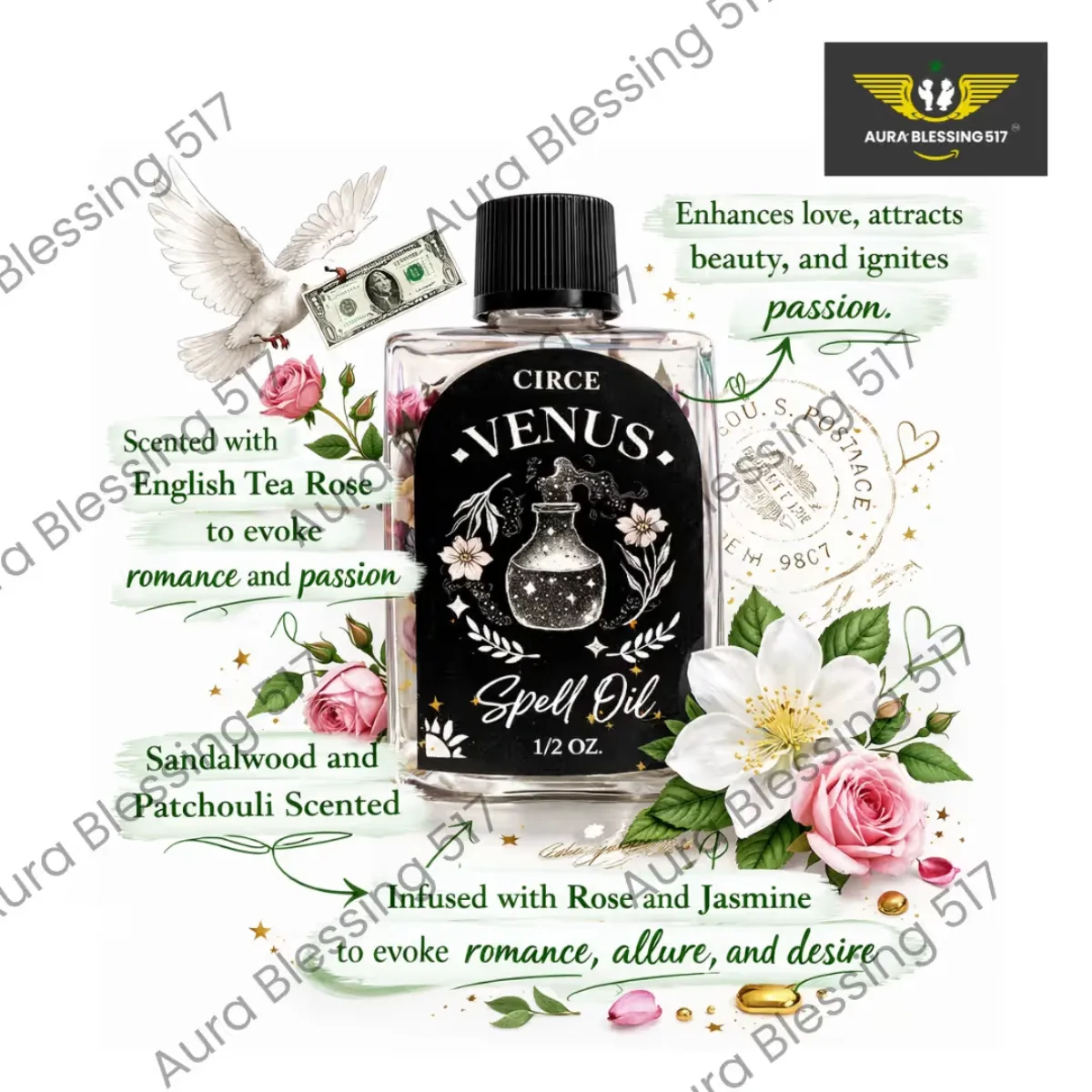 Venus Spell Oil – Rose & Jasmine Ritual Oil — view 2 of 2