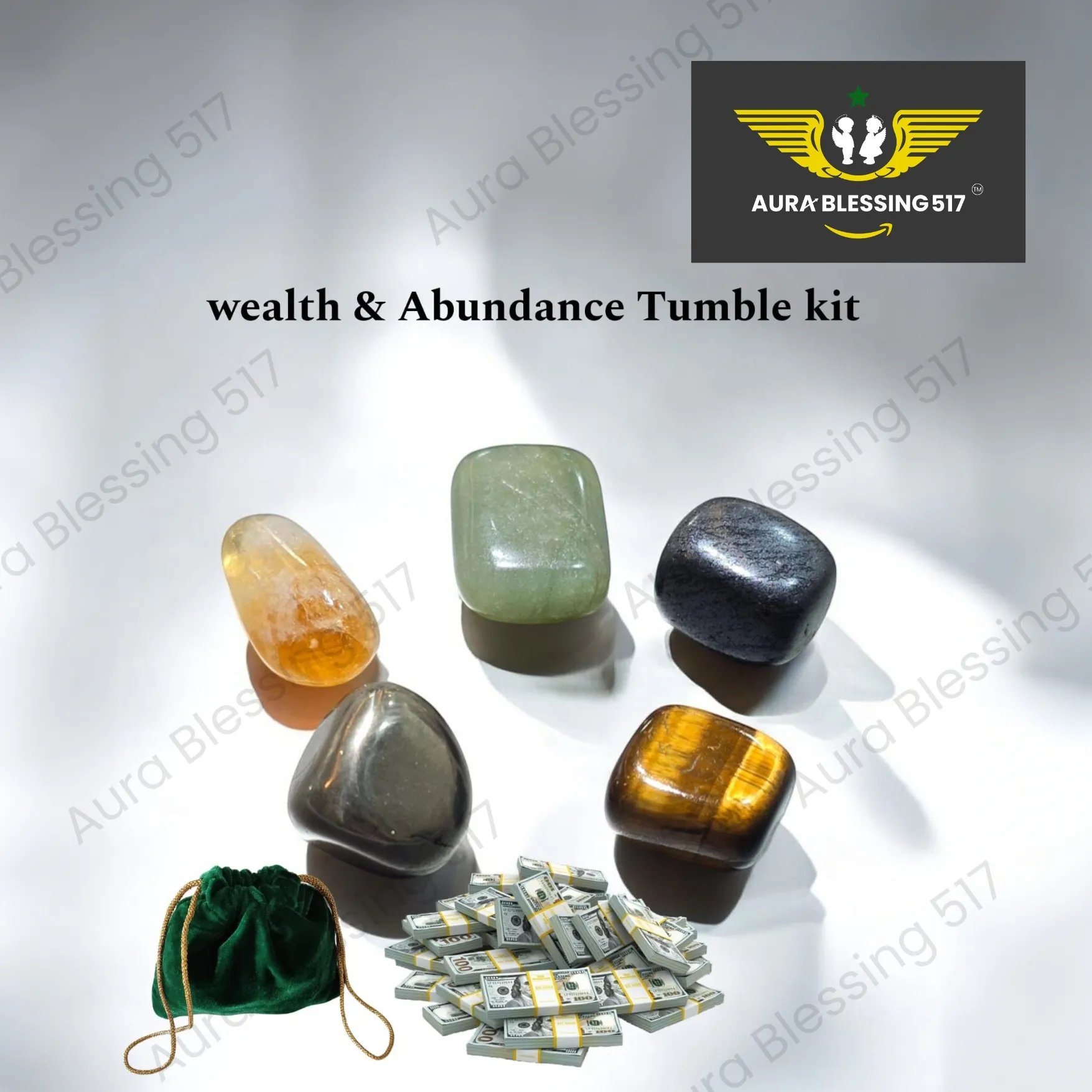 Wealth & Abundance Tumble Kit