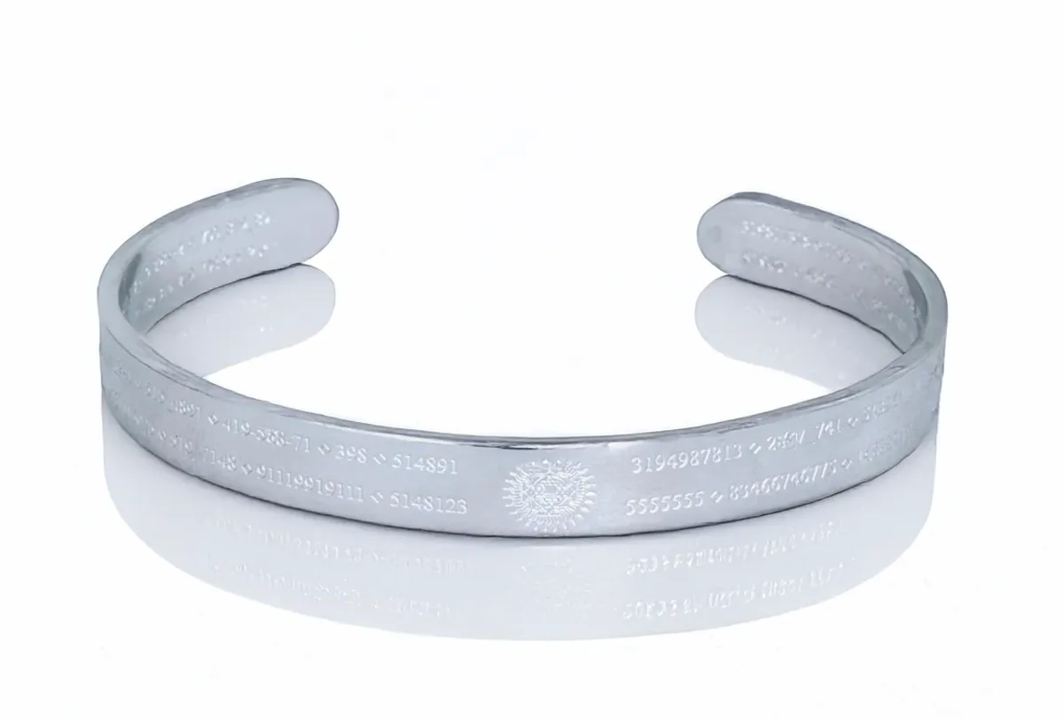 Life Activating Bracelet with Grabovoi Numbers and Sacred Geometry — view 5 of 5
