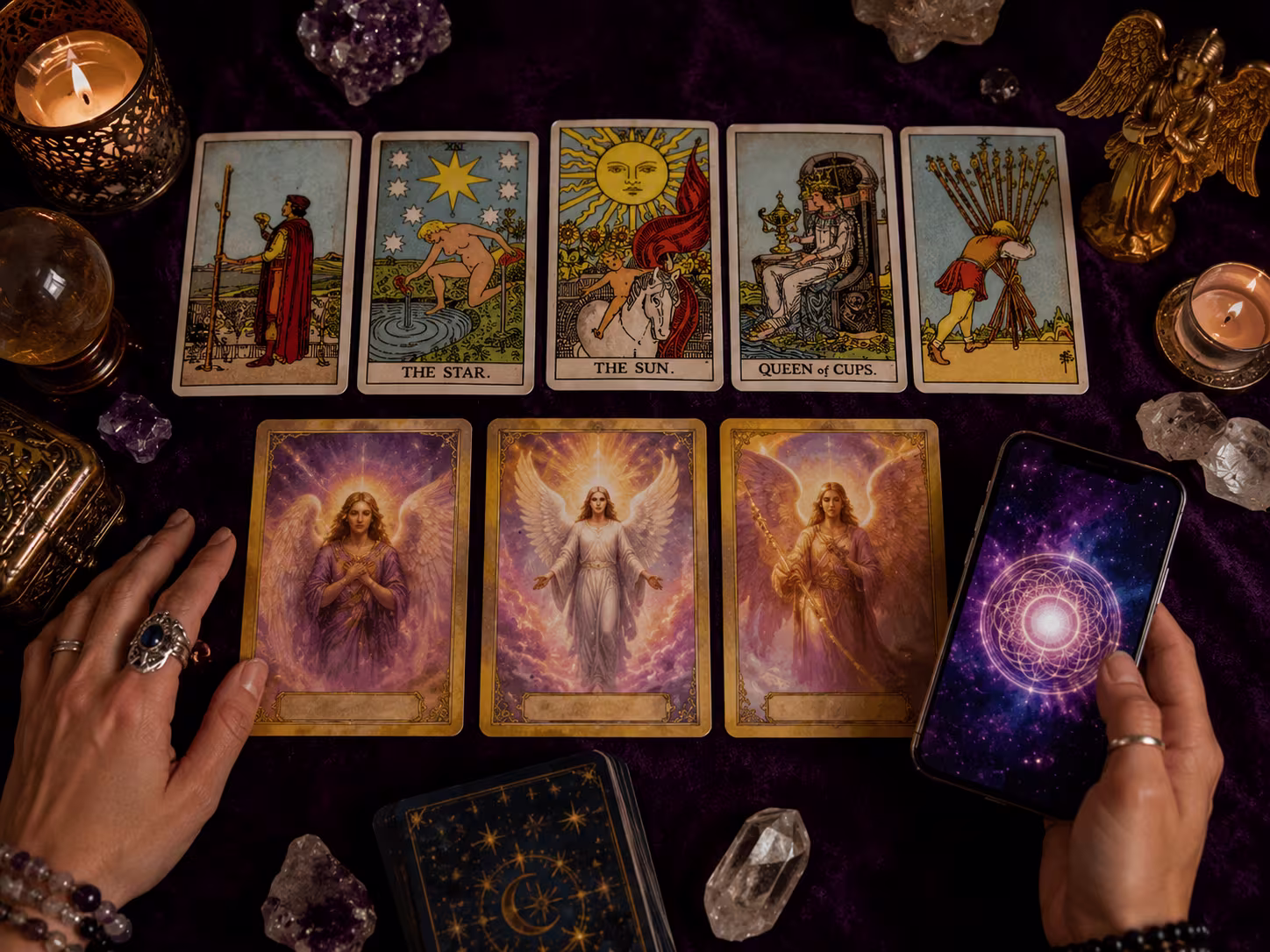 Tarot Card + Angels Card + Mobile Number